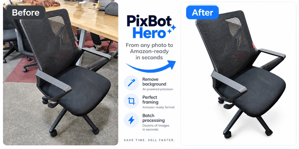 Before and After Processed Product Photo